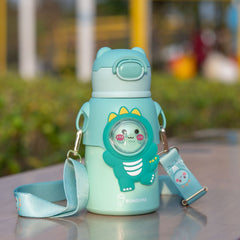 Cute Dinosaur Kids Thermos Cup with Strap S1
