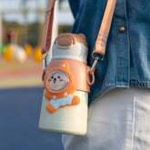 Cute Children's Thermos Cup with Strap S3