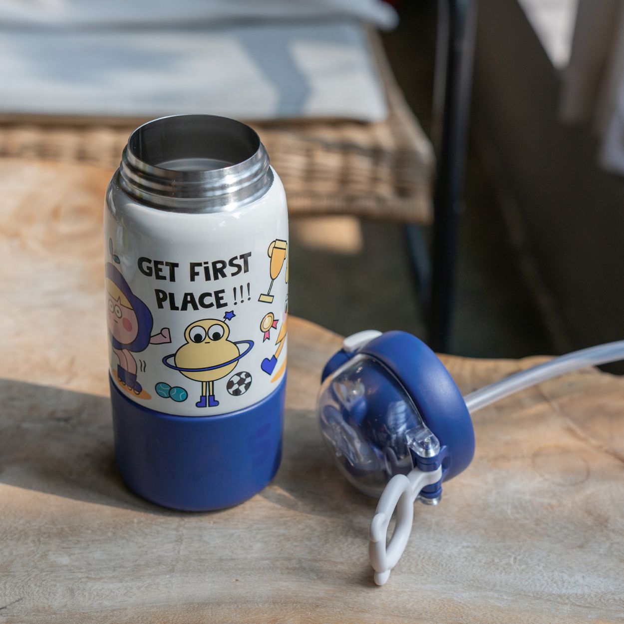 Kids' Fun Thermos Cup with Cartoon R3