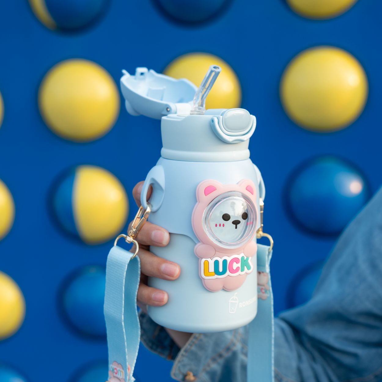 Cute Bear-Themed Children's Thermos Cup S4