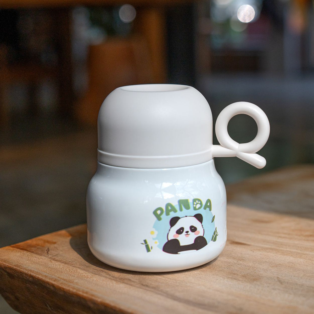 Panda-Themed Children's Thermos Cup M1