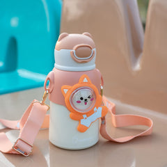Cute Children's Thermos Cup with Strap S3