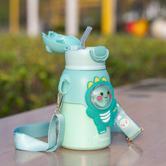 Cute Dinosaur Kids Thermos Cup with Strap S1