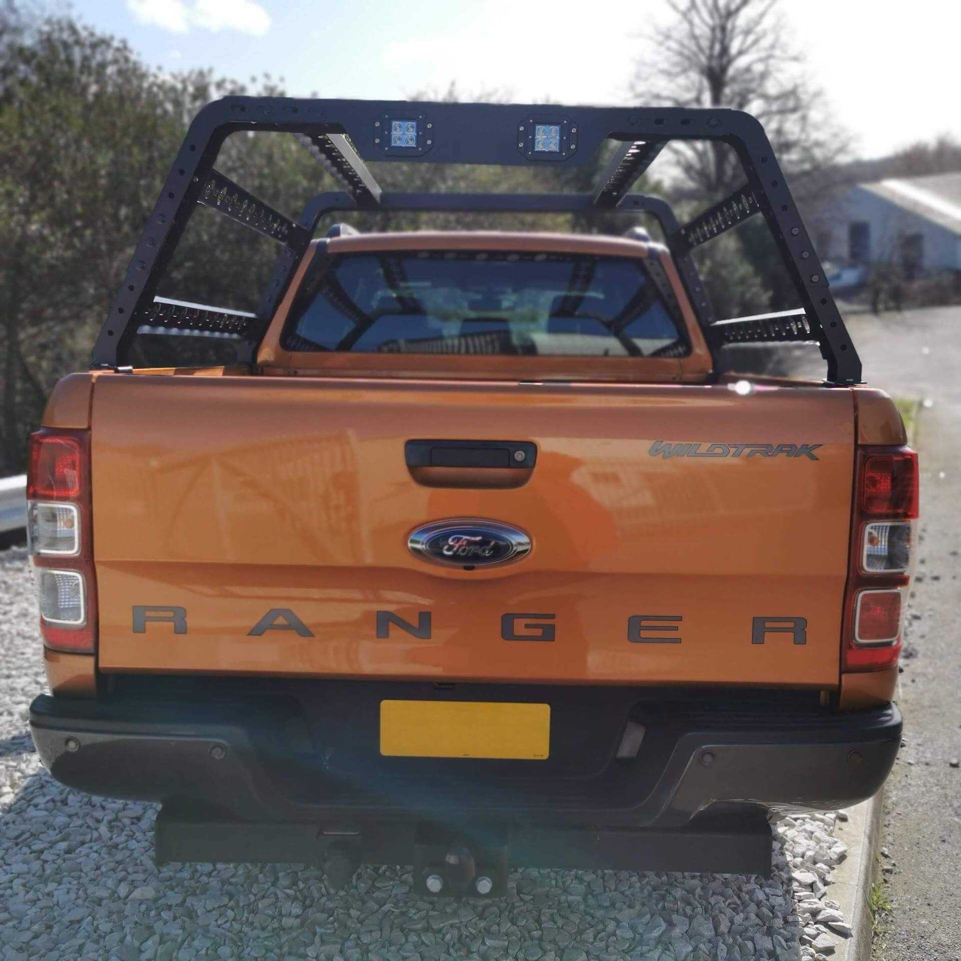 Adjustable Load Bed Roof Top Tent Cargo Frame Rack for Ford Ranger 2012-2022