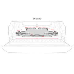Tray Sliders Toyota Hilux SR5/ GR (A-Deck) H3