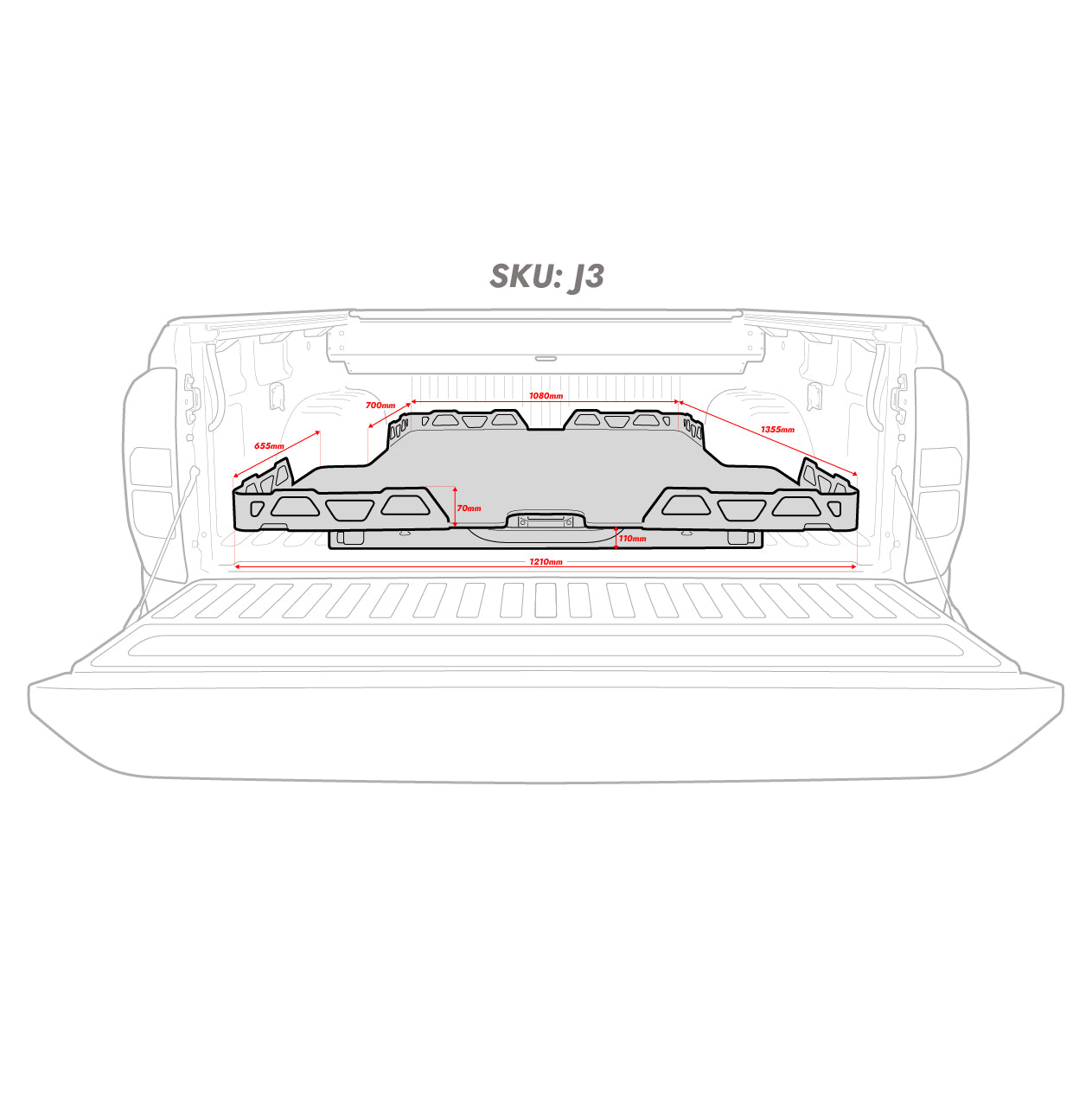 Tray Sliders Jeep Gladiator J3