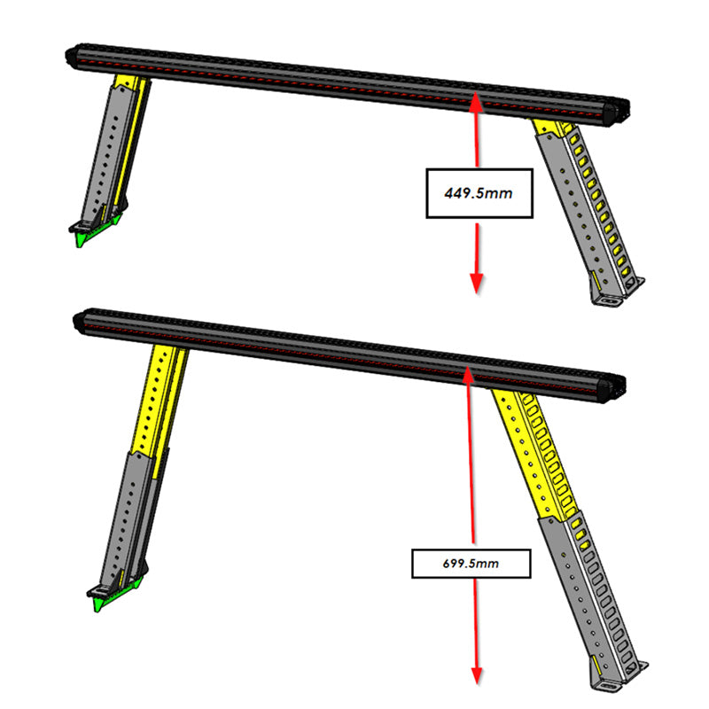 Ladder Racks Ford Next Gen Ranger & Raptor 1210-LR2-S